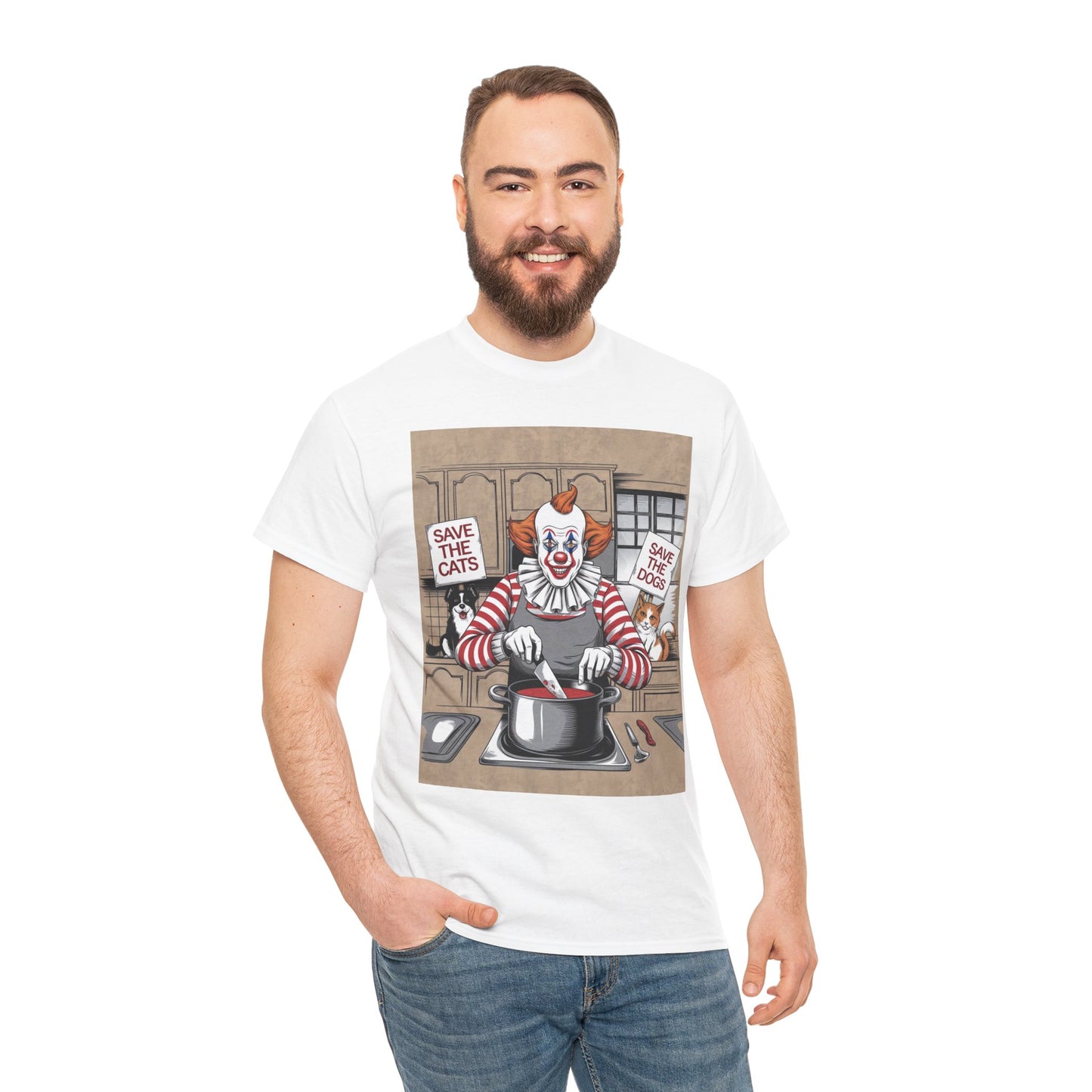 Clown Save The Animals Donald Trump | 2024 Election | Unisex Heavy Cotton Tee