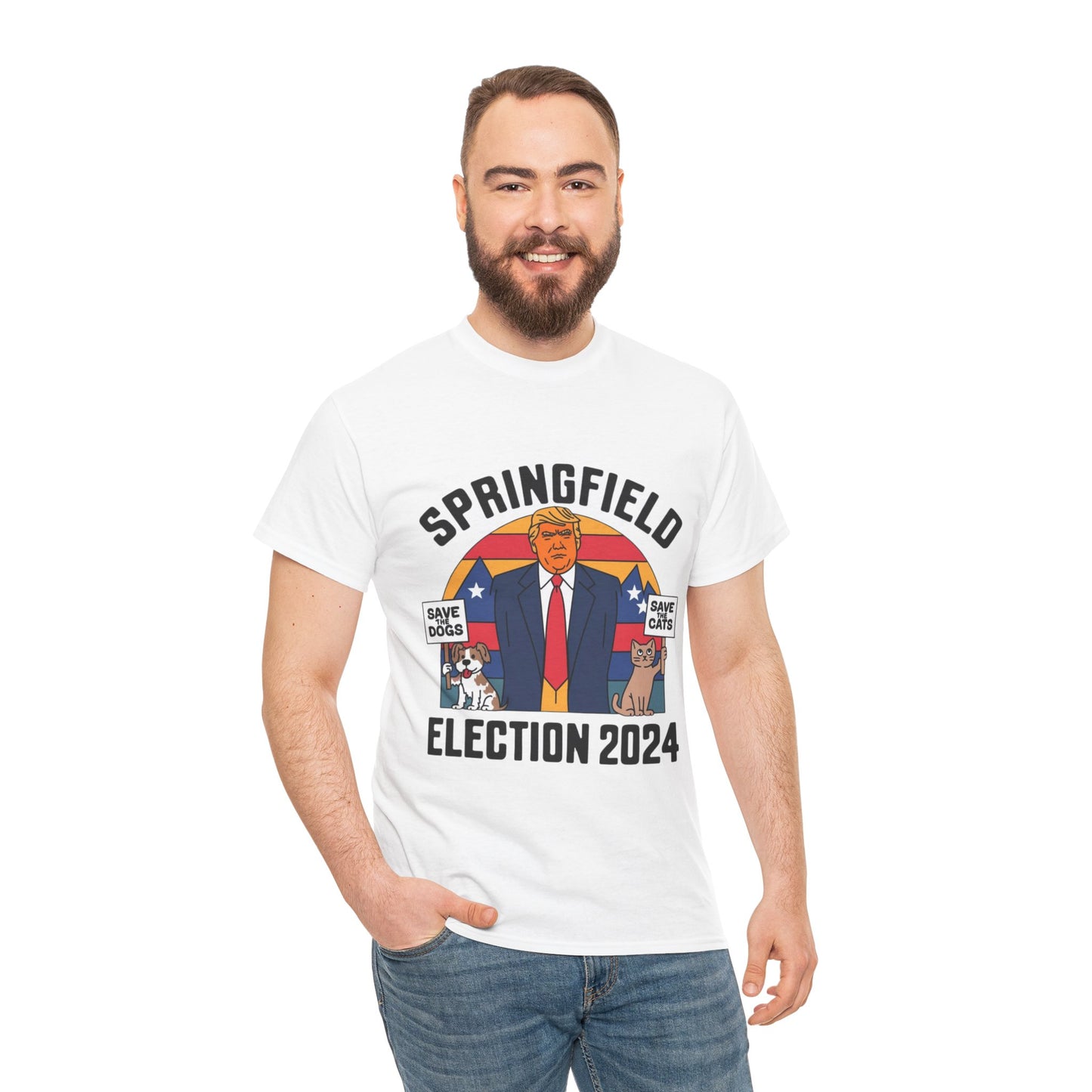 Donald Trump Springfield 2024 | 2024 Election | Unisex Heavy Cotton Tee