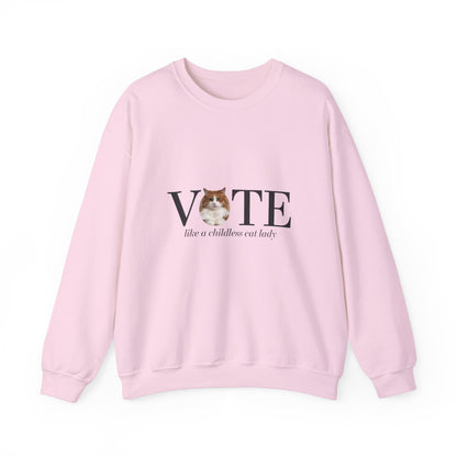 Vote Like A Childless Cat Lady| Kamala Harris 2024 | Unisex Sweatshirt