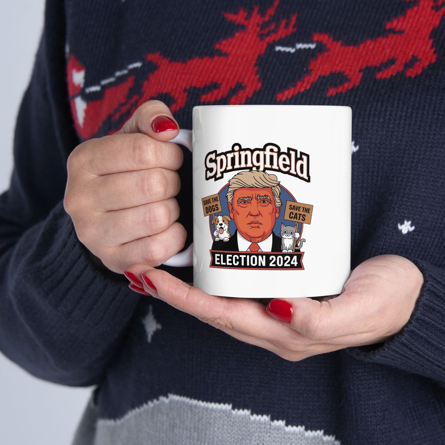 Donald Trump Springfield | 2024 Election | Ceramic Mug, (11oz)