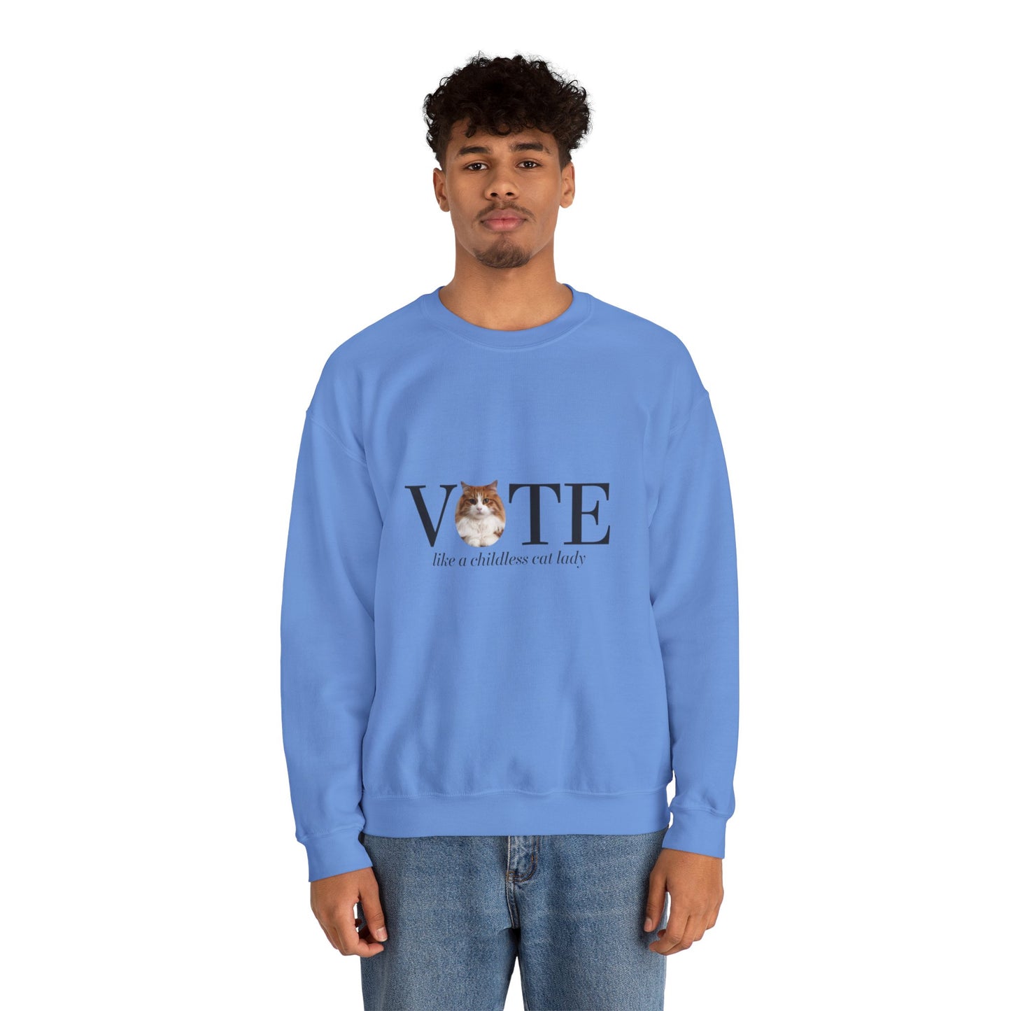 Vote Like A Childless Cat Lady| Kamala Harris 2024 | Unisex Sweatshirt