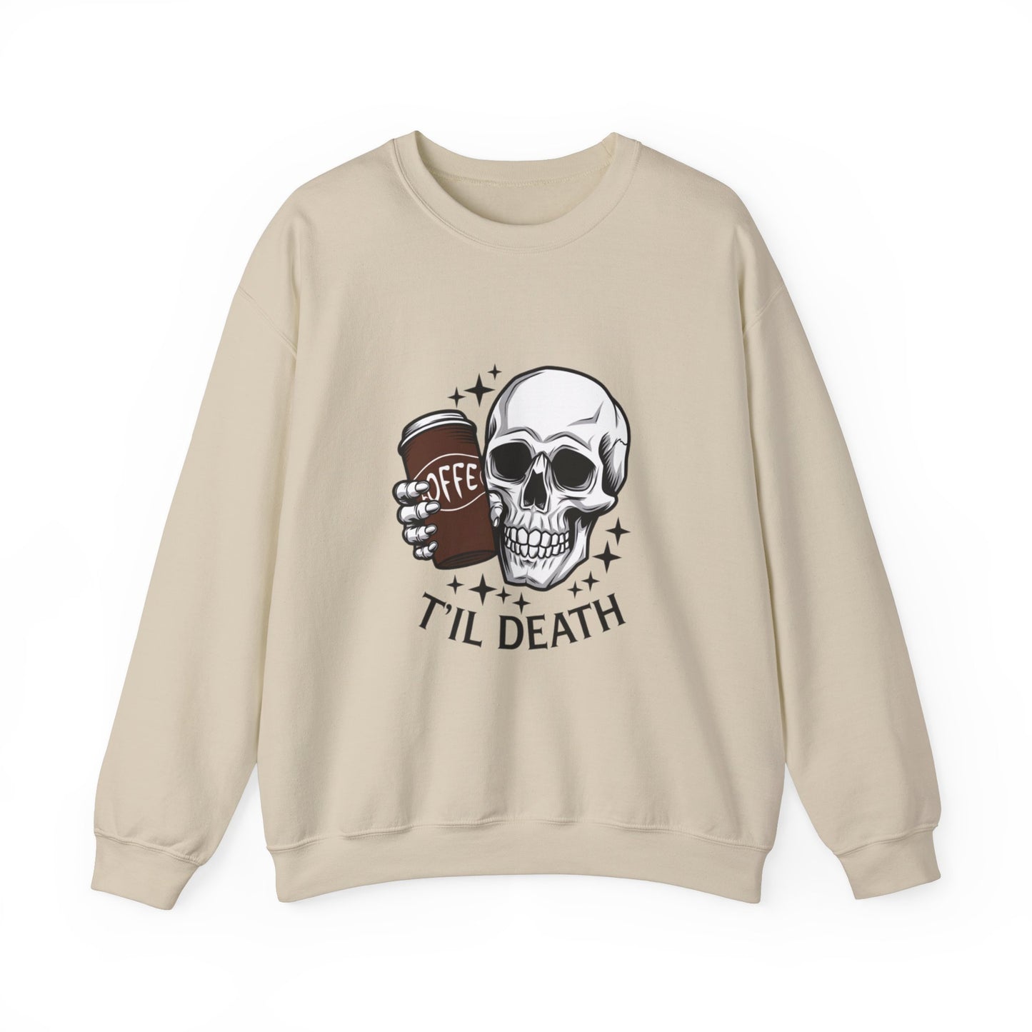 Coffee Til Death | Unisex Crewneck Sweatshirt