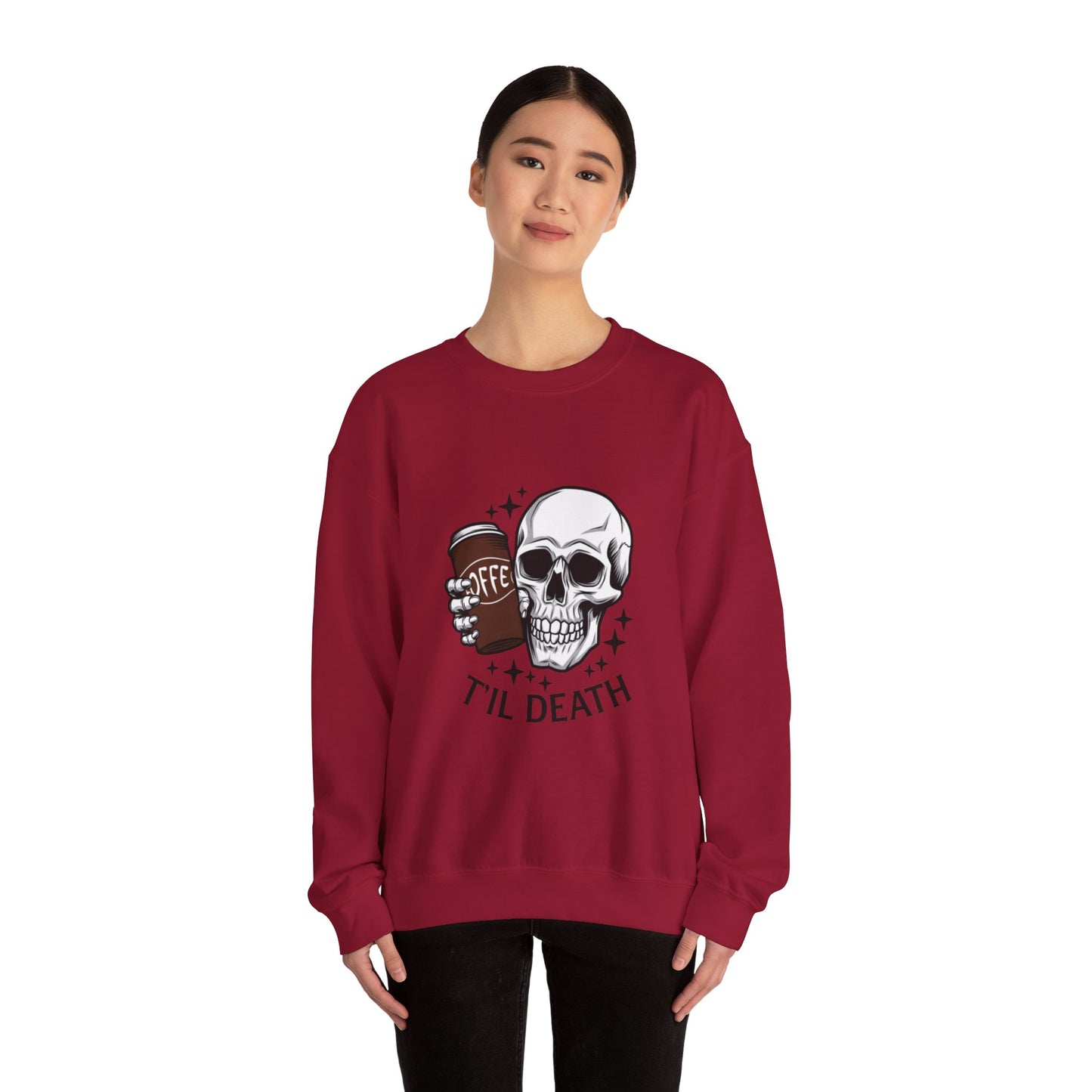 Coffee Til Death | Unisex Crewneck Sweatshirt