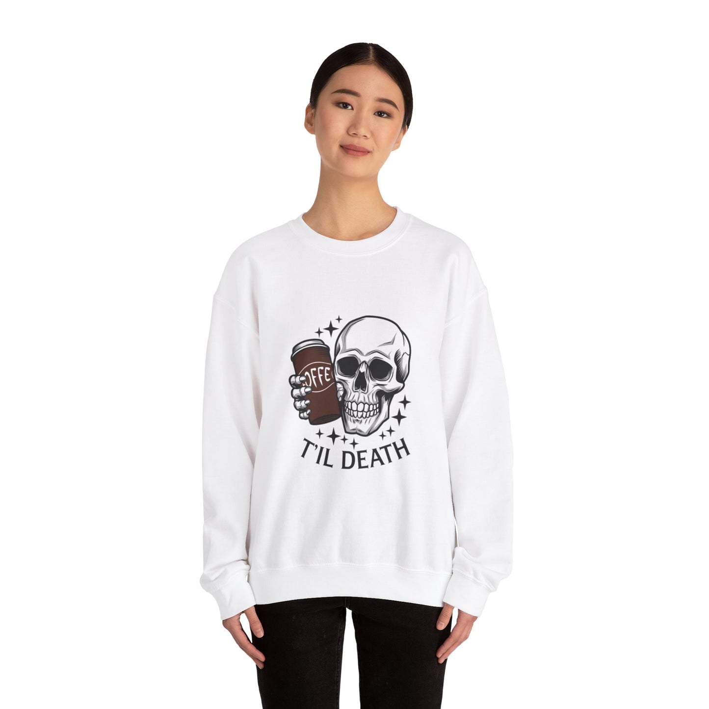 Coffee Til Death | Unisex Crewneck Sweatshirt