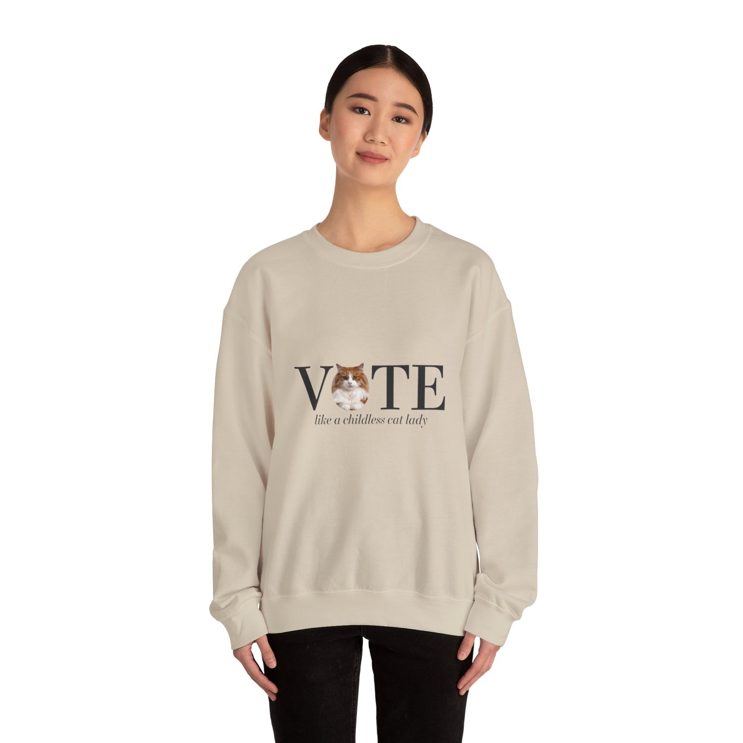 Vote Like A Childless Cat Lady| Kamala Harris 2024 | Unisex Sweatshirt