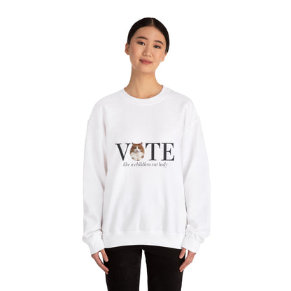 Vote Like A Childless Cat Lady| Kamala Harris 2024 | Unisex Sweatshirt