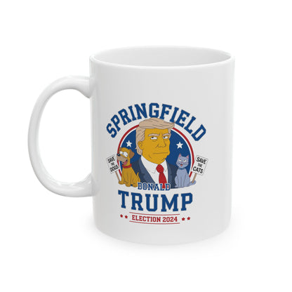 Springfield Save The Animals Donald Trump | 2024 Election | Ceramic Mug, (11oz)