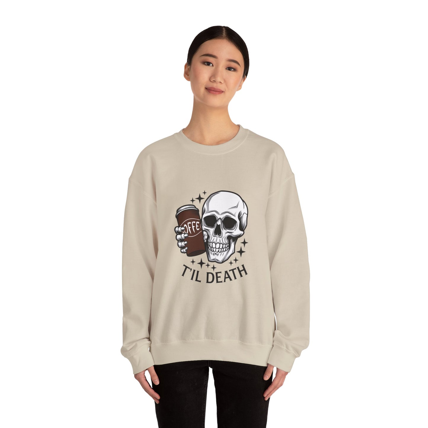 Coffee Til Death | Unisex Crewneck Sweatshirt