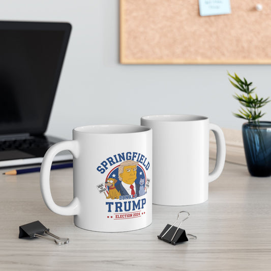 Springfield Save The Animals Donald Trump | 2024 Election | Ceramic Mug, (11oz)