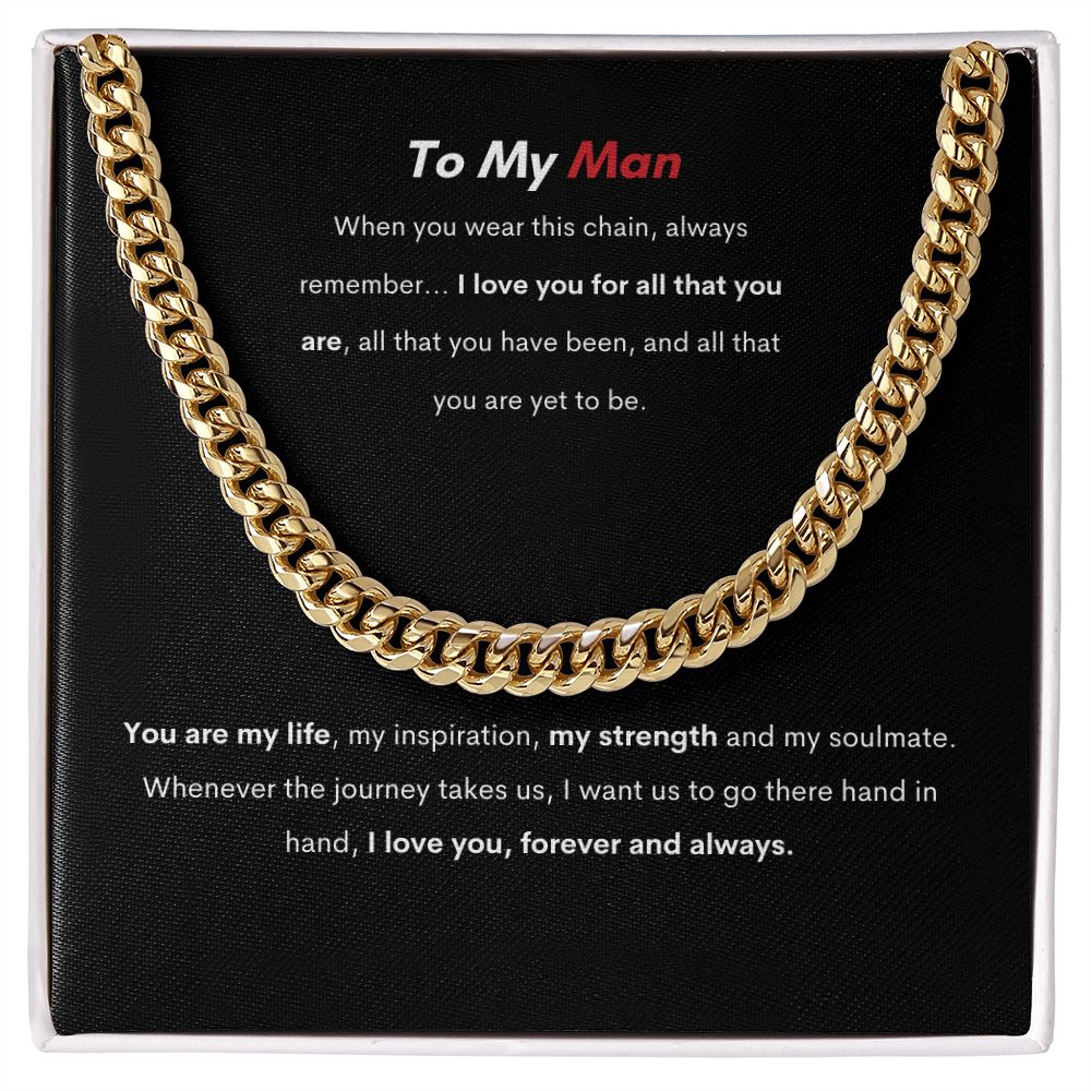 To My Man | Cuban Link Chain