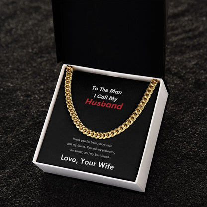 To The Man I Call Husband | Cuban Link Chain