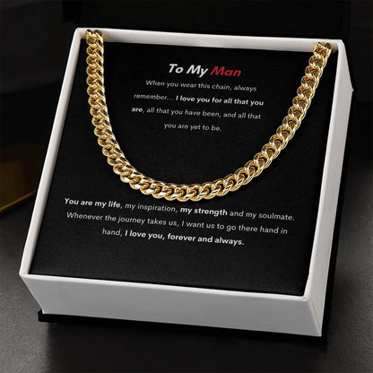 To My Man | Cuban Link Chain