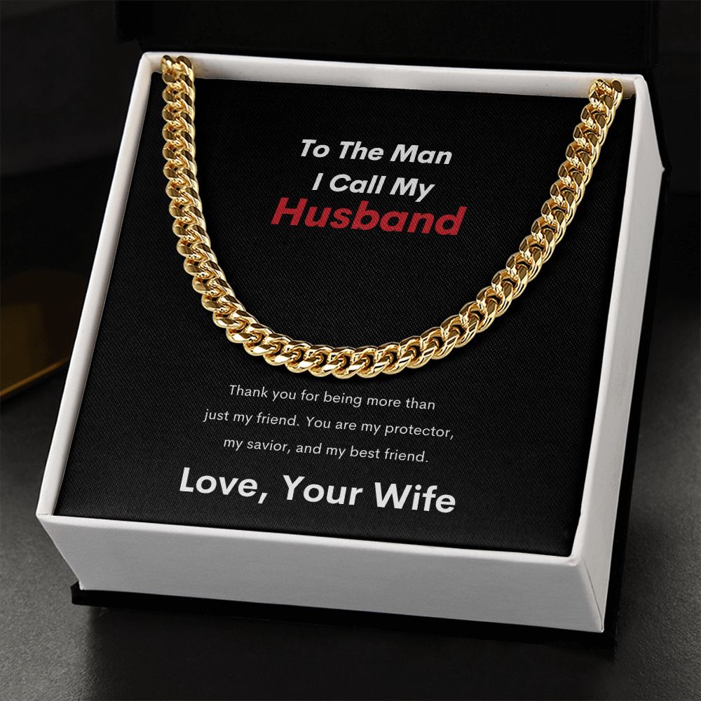 To The Man I Call Husband | Cuban Link Chain