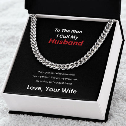 To The Man I Call Husband | Cuban Link Chain