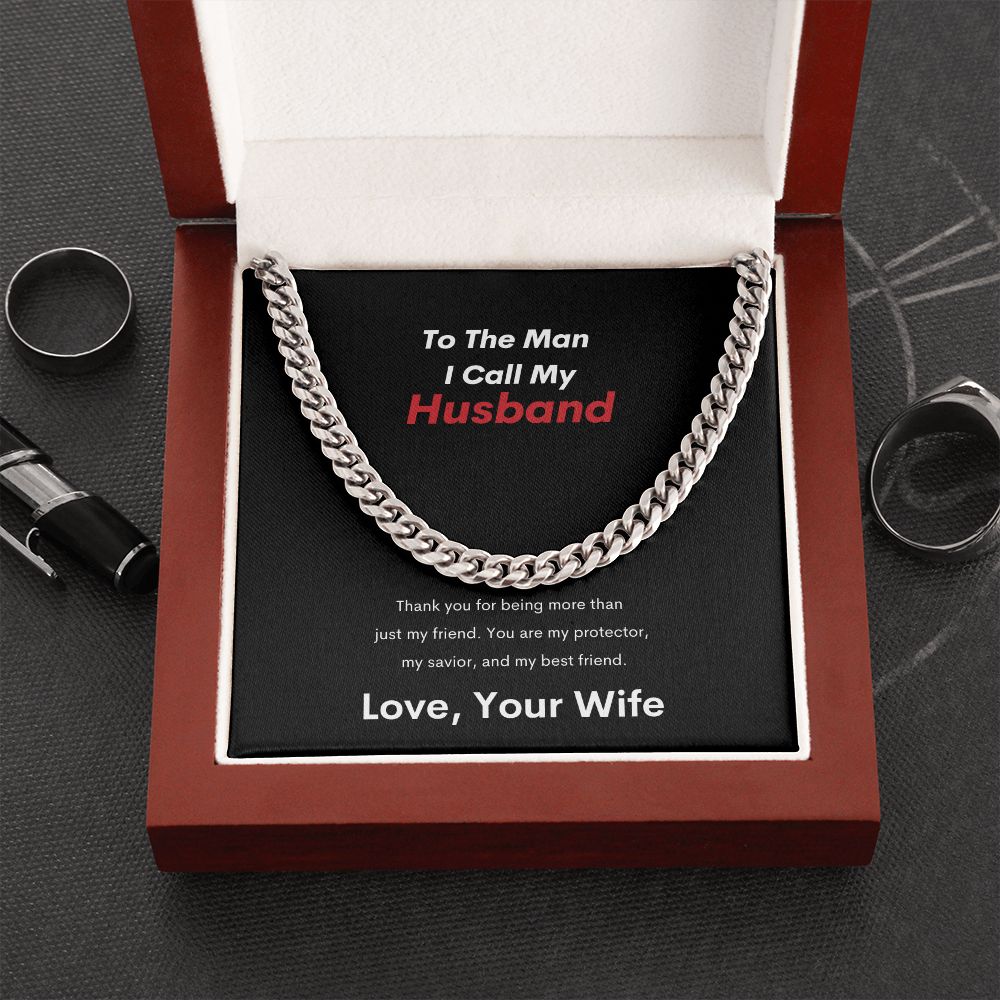 To The Man I Call Husband | Cuban Link Chain