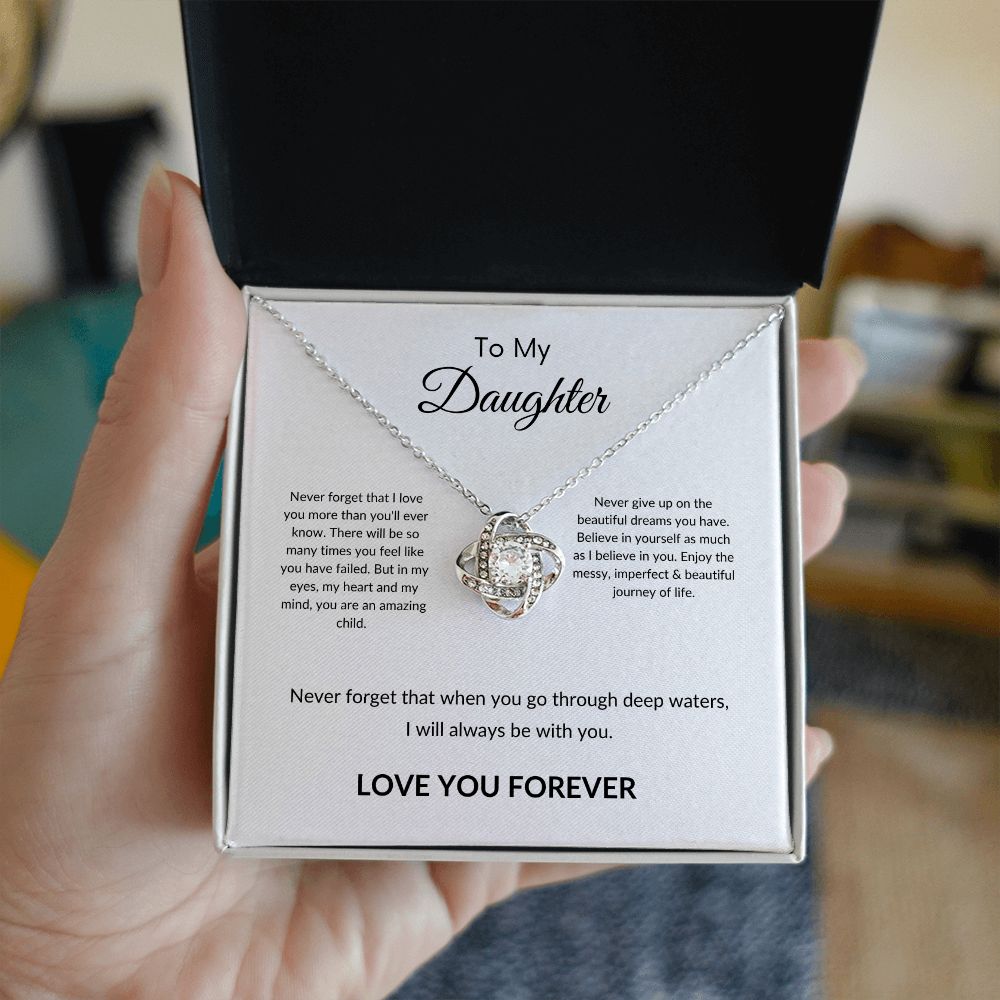 To My Daughter | Love Knot Necklace