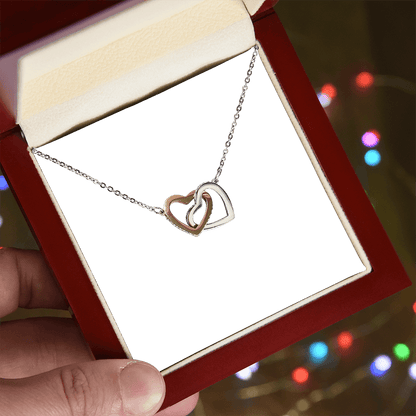 To My Beautiful Daughter | Interlocking Hearts Necklace