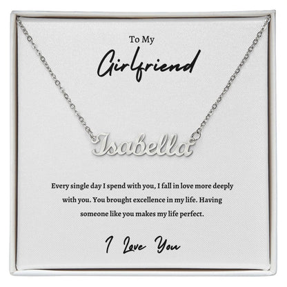 To My Girlfriend | Custom Name Necklace