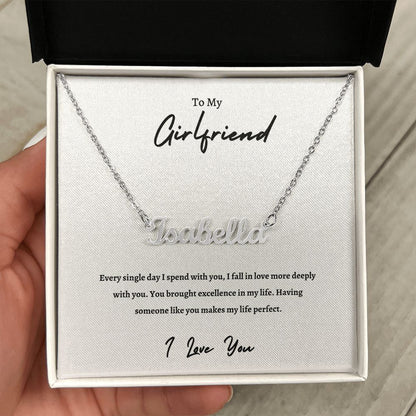 To My Girlfriend | Custom Name Necklace