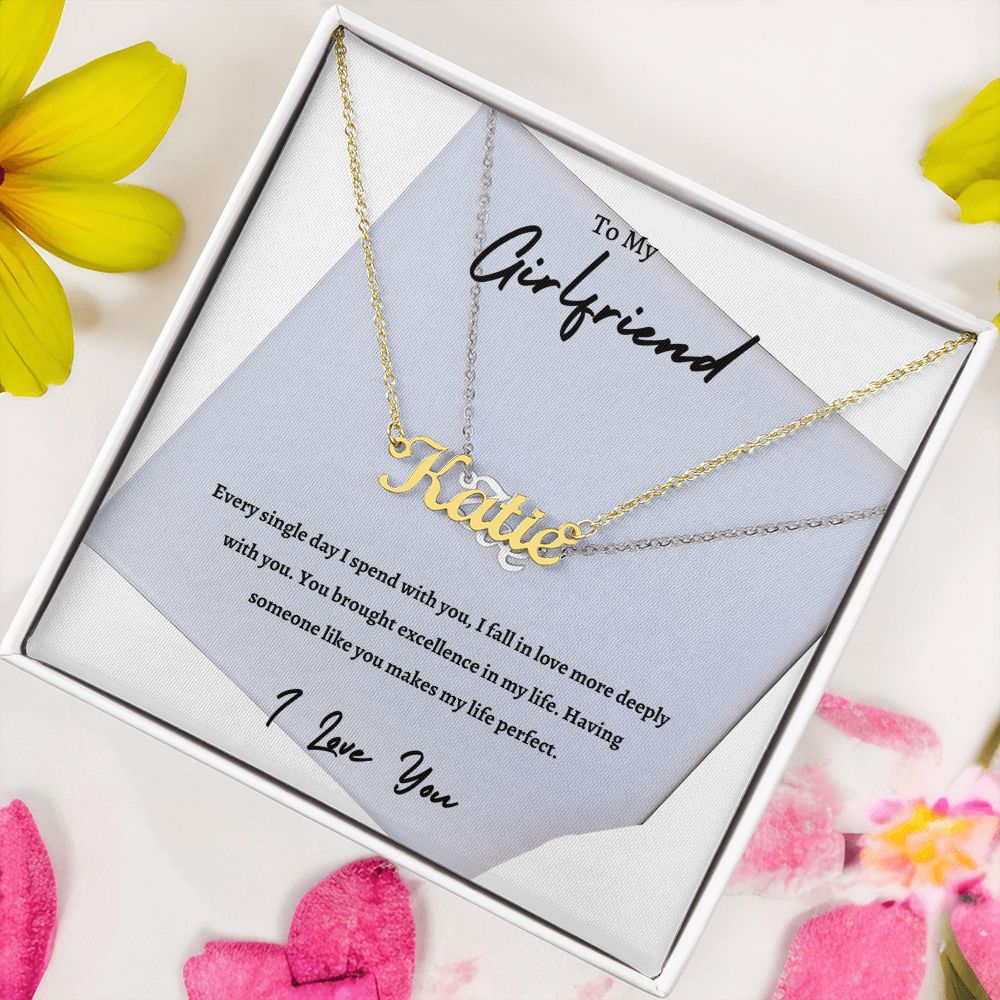 To My Girlfriend | Custom Name Necklace