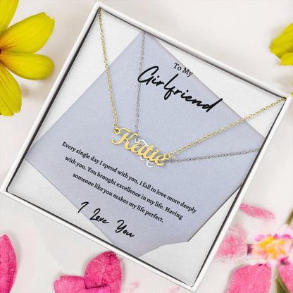 To My Girlfriend | Custom Name Necklace