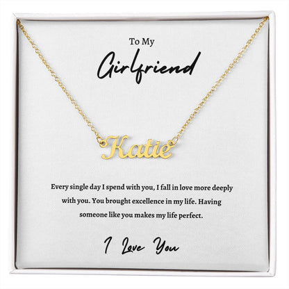 To My Girlfriend | Custom Name Necklace