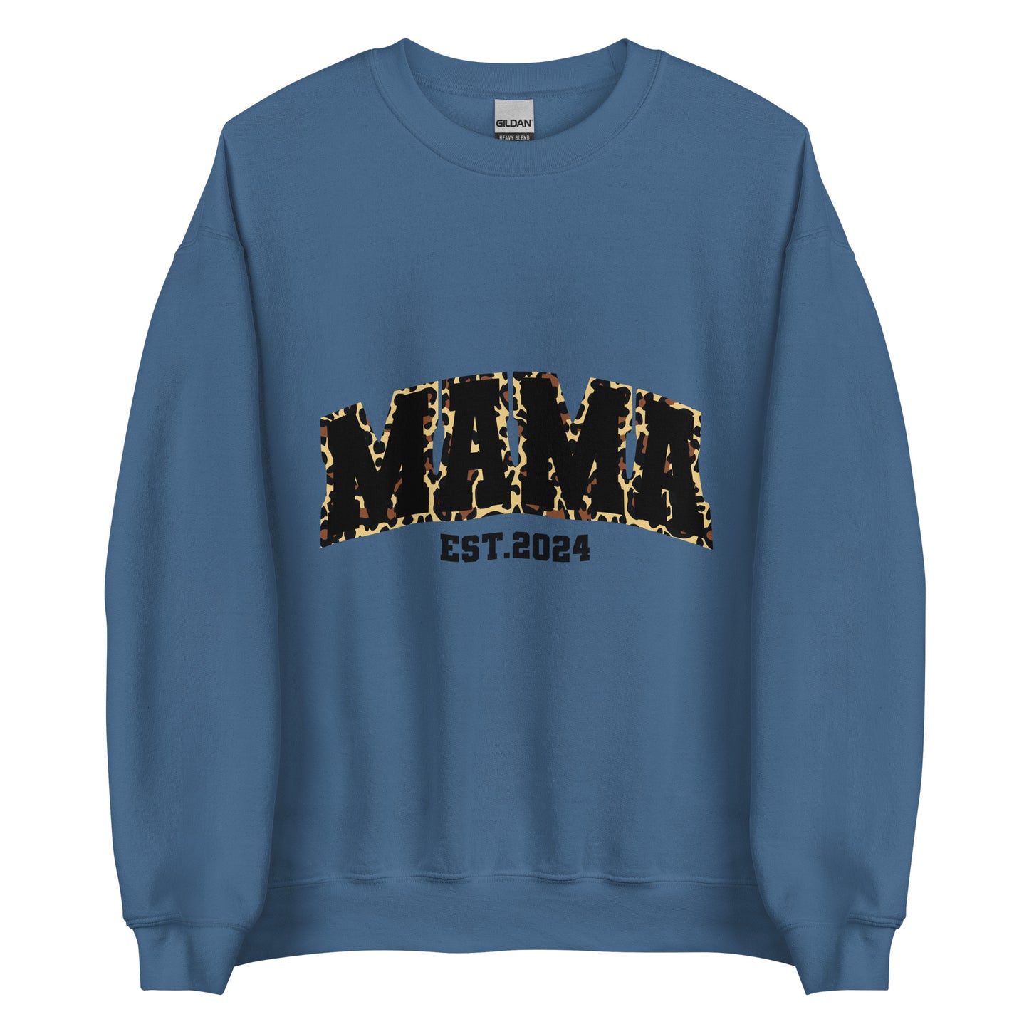 Mama est. 2024 Animal Print | Unisex Sweatshirt