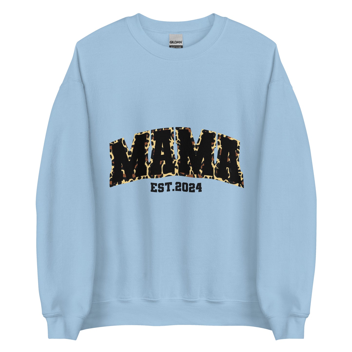 Mama est. 2024 Animal Print | Unisex Sweatshirt