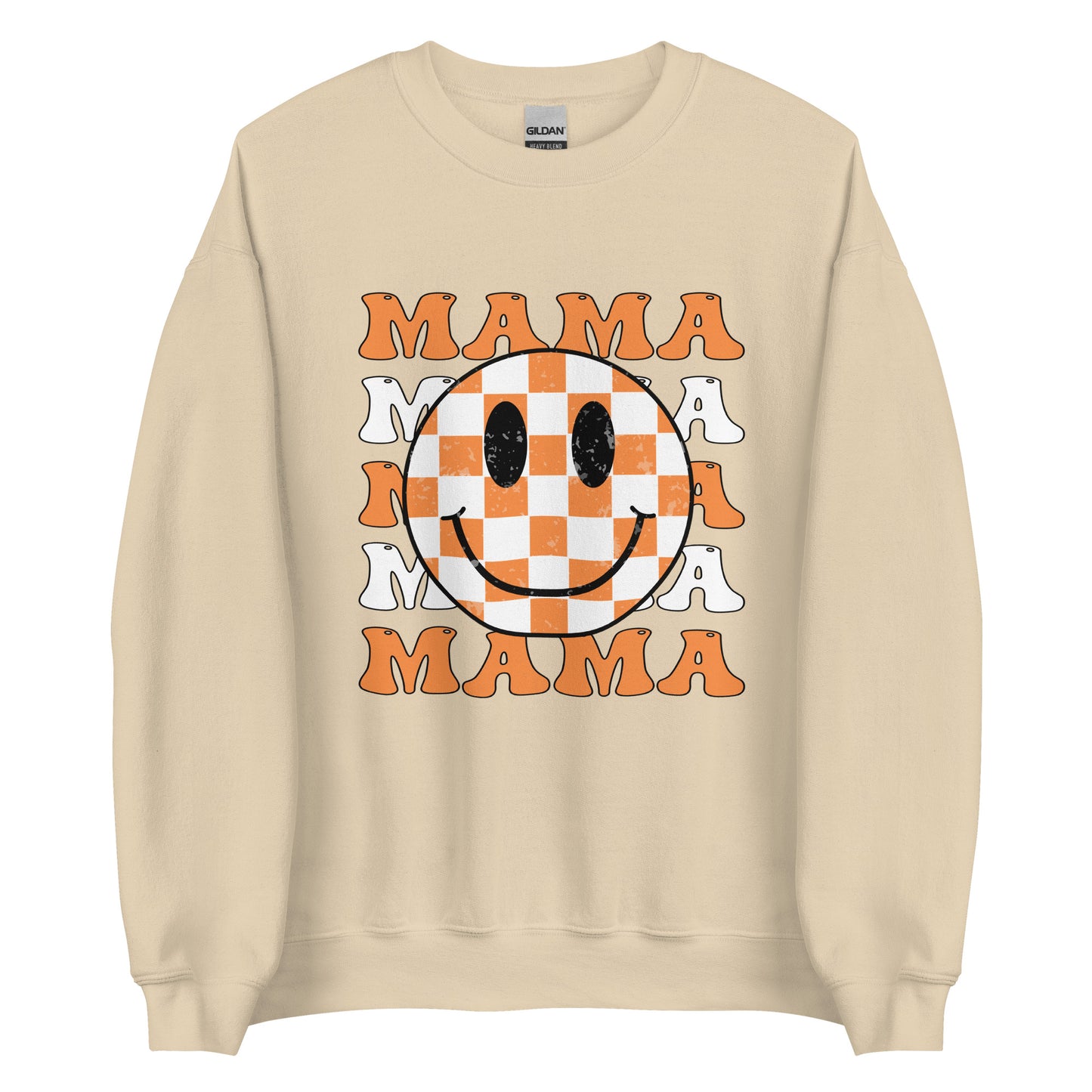 Mama Orange Checkered | Unisex Sweatshirt