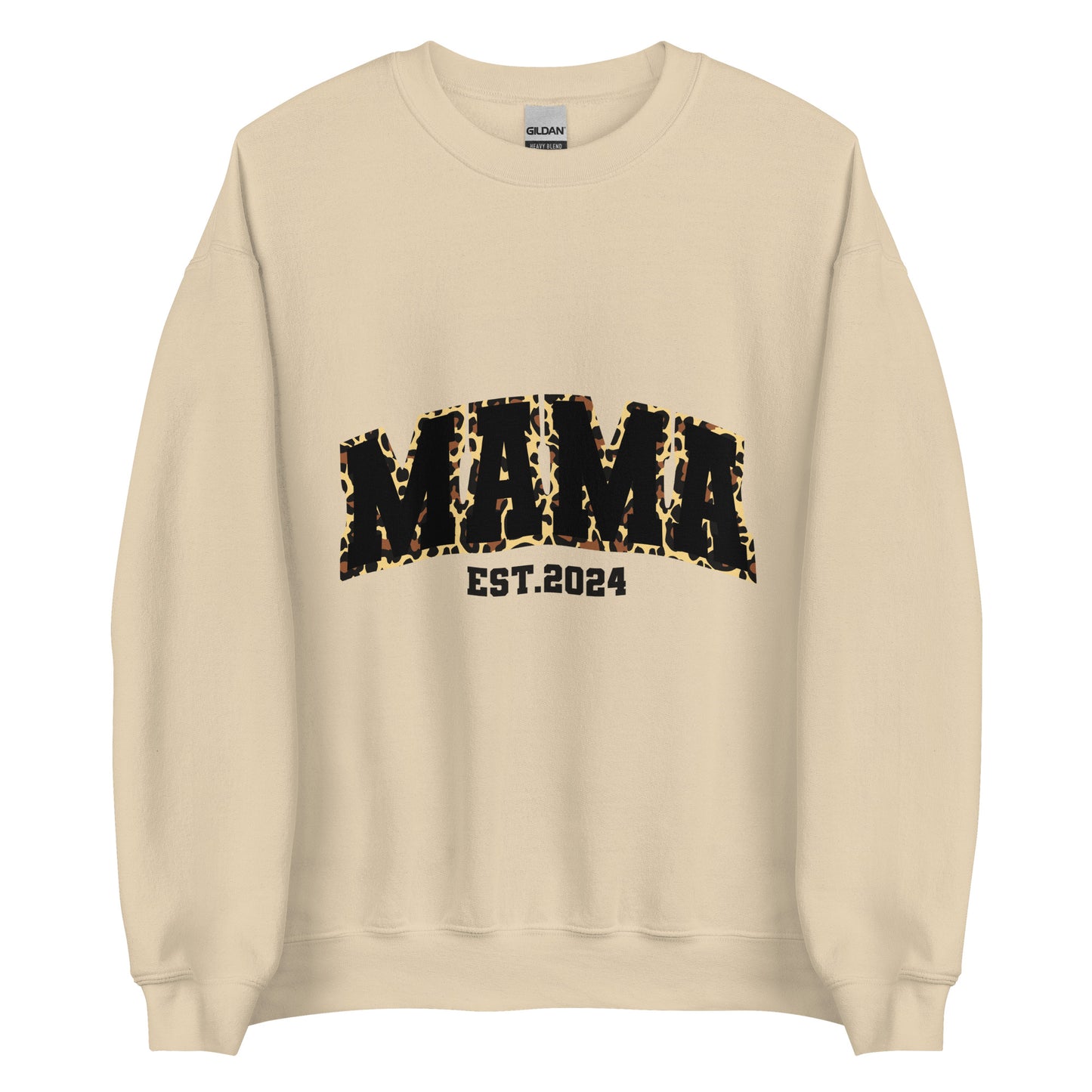 Mama est. 2024 Animal Print | Unisex Sweatshirt