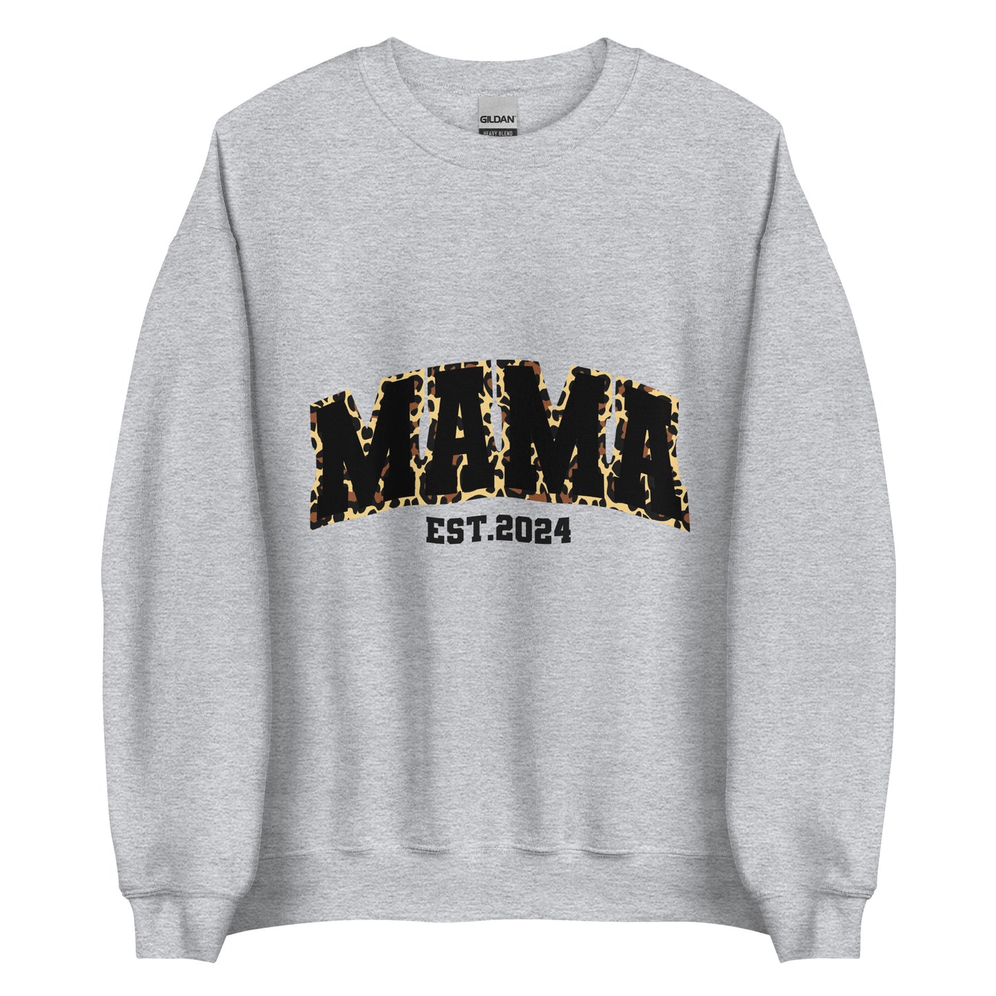 Mama est. 2024 Animal Print | Unisex Sweatshirt