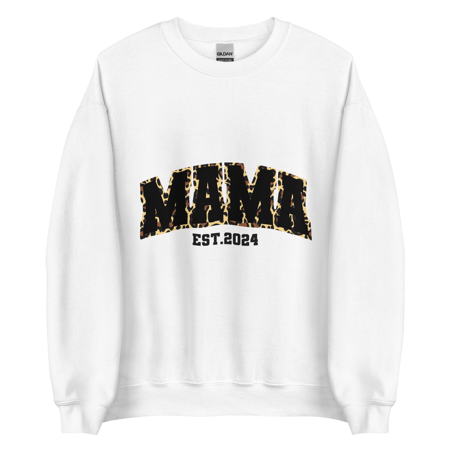 Mama est. 2024 Animal Print | Unisex Sweatshirt