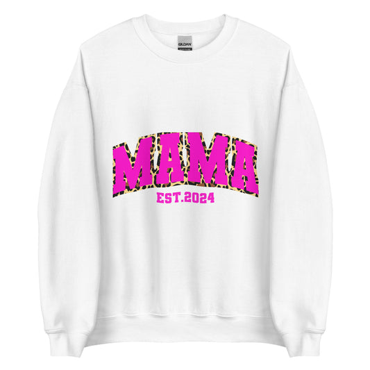 Mama est. 2024 Hot Pink | Unisex Sweatshirt